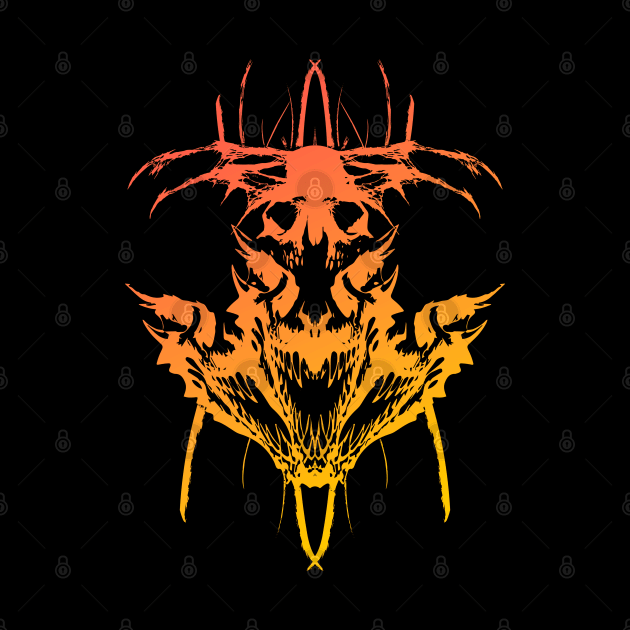 Hell Face - Orange by Scailaret