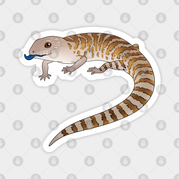 Blue Tongue Skink Magnet by anacecilia