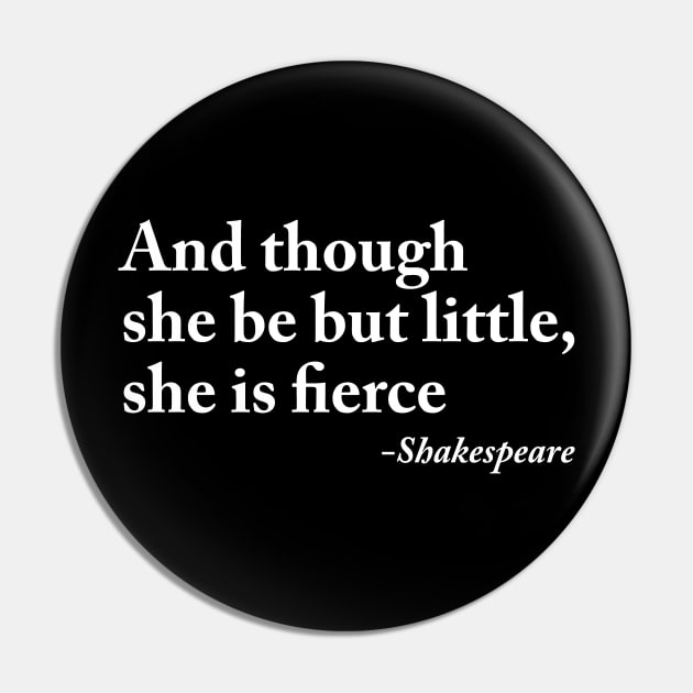 Shakespeare Quote Pin by aniza