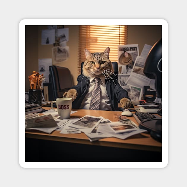 Cat Boss Magnet by AviToys