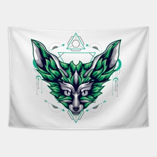 red fox space Tapestry