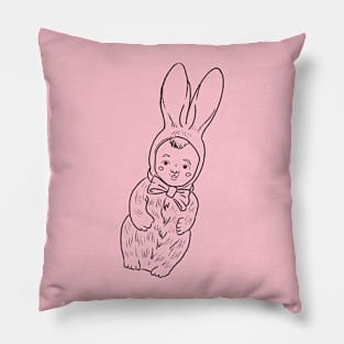 Baby Bunny Lines Pillow