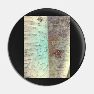 Autumn Birch Tree Abstract Pin