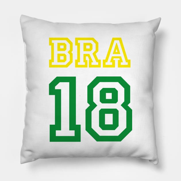 BRAZIL 2018 Pillow by eyesblau