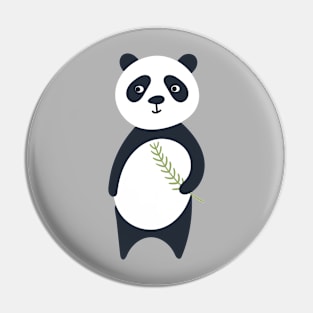 Bamboo Panda Bear Pin