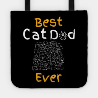 Best cat dad ever, Cat daddy pajamas Tote