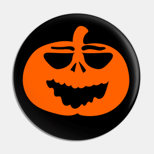 Halloween Funny Laughing Cartoon Pumpkin Face Pin