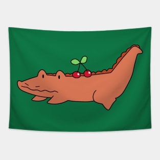 Cherry Crocodile Tapestry