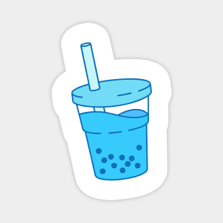 Blue boba Magnet