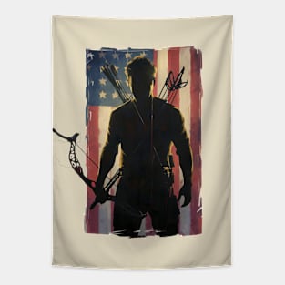 USA Flag Archery Tapestry