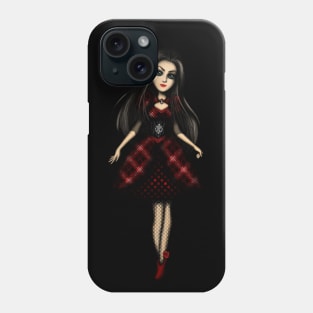 Girl with Red Roses Gothic Girl Phone Case