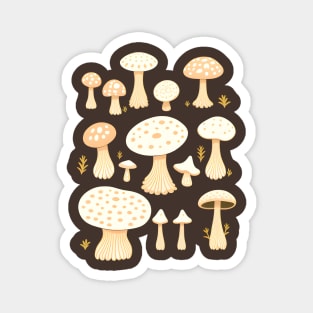 Mushroom Pattern Magnet