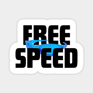 Free speed Funny rowing glasses Magnet