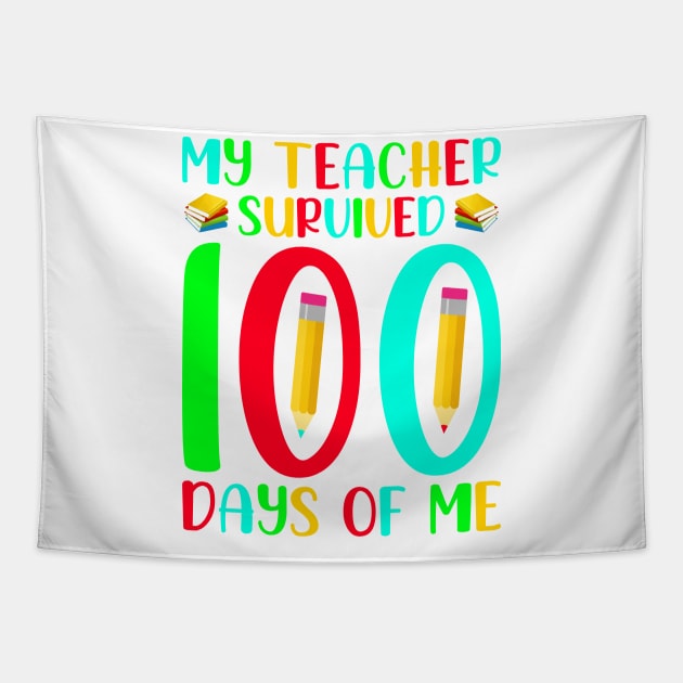 My teacher servive 100 days for me Tapestry by HassibDesign