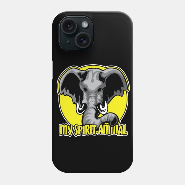 Elephants are my Spirit Animal Phone Case by Designs by Darrin