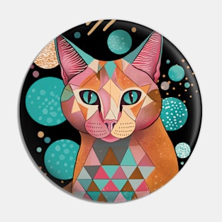 cat abstract Pin