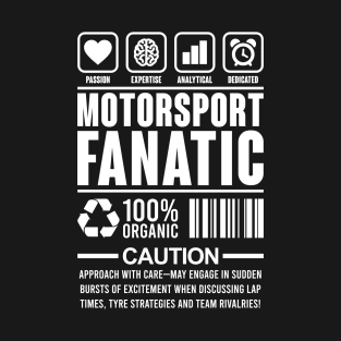 Motorsport Fanatic Design T-Shirt