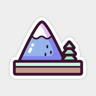 Mountain sticker Magnet