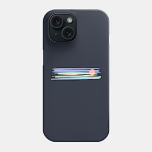 Retro Sunset Rays Phone Case