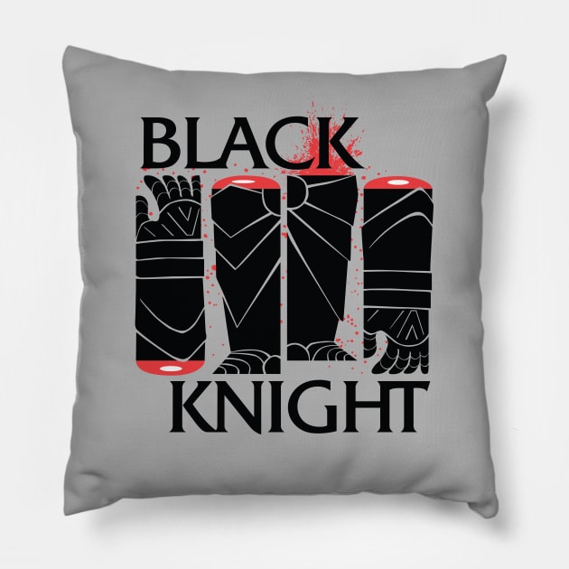 Black Knight Pillow by castlepop