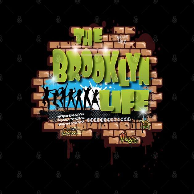 The Brooklyn Life New York Grafitti Style Backdrop - Brooklyn Strong, - BKLYN NY - Music Freestyle by Envision Styles