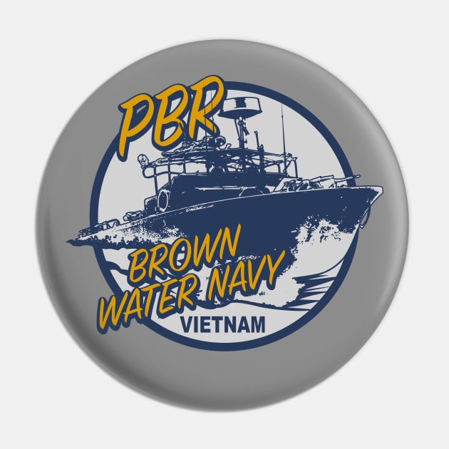 PBR - Brown Water Navy Vietnam Pin by TCP