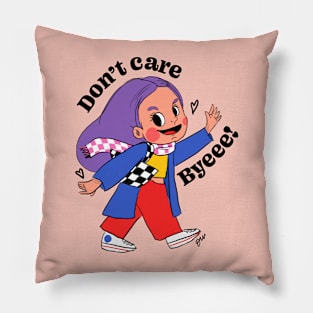 Don't Care Bye Pillow