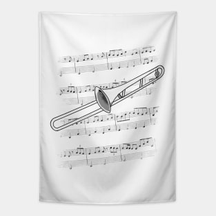 Trombone Player Trombonist Brass Musician Tapestry