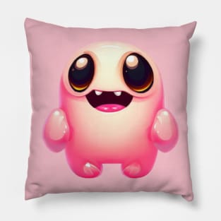 Pink cute monster Pillow