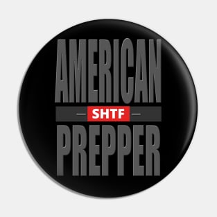 American SHTF Prepper Pin