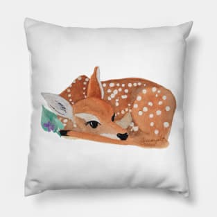 Sleeping Fawn Pillow