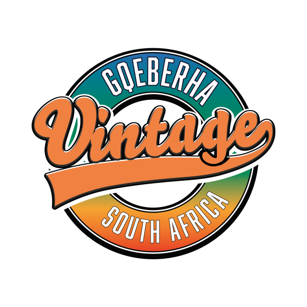 Gqeberha south africa vintage logo. by nickemporium1