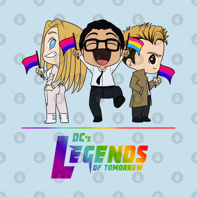 Discover Bisexual+Pan Legends - Pride 2021 v2 - Legends Of Tomorrow - T-Shirt