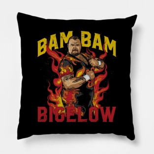 Bam Bam Bigelow Flames Pillow