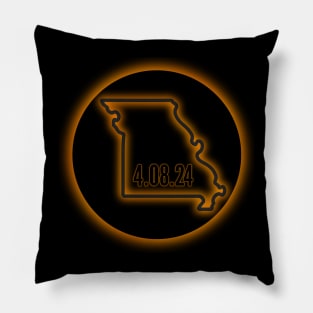 Missouri total solar eclipse 2024 Pillow