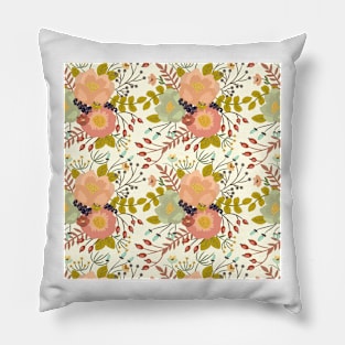 Elegant seamless pattern with flowers Pillow