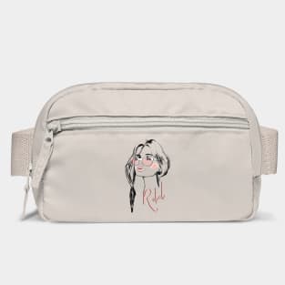 Eyelashes Eyeglasses Rebel Lips & Lipstick T-Shirt Print Bag