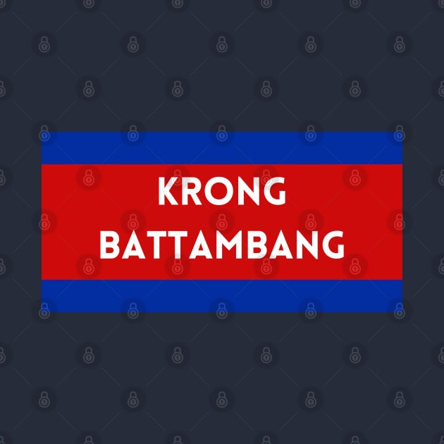 Krong Battambang City in Cambodian Flag Colors by aybe7elf