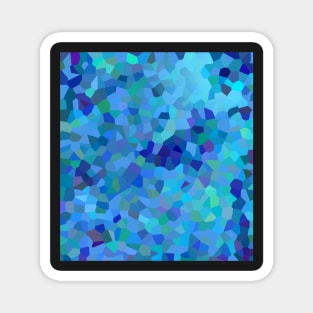 Blue Abstract Texture Magnet