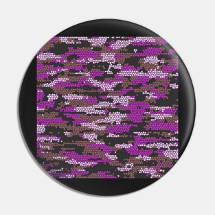 Camo Pattern - Purple Brown Pin