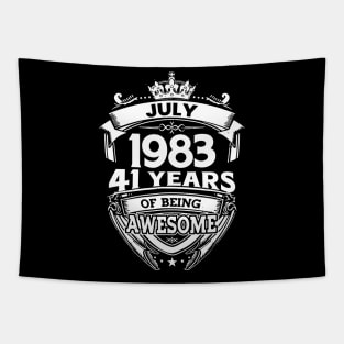 July 1983 41 Years Of Being Awesome 41st Birthday Tapestry