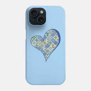 Portuguese Heart Shape Tile Phone Case