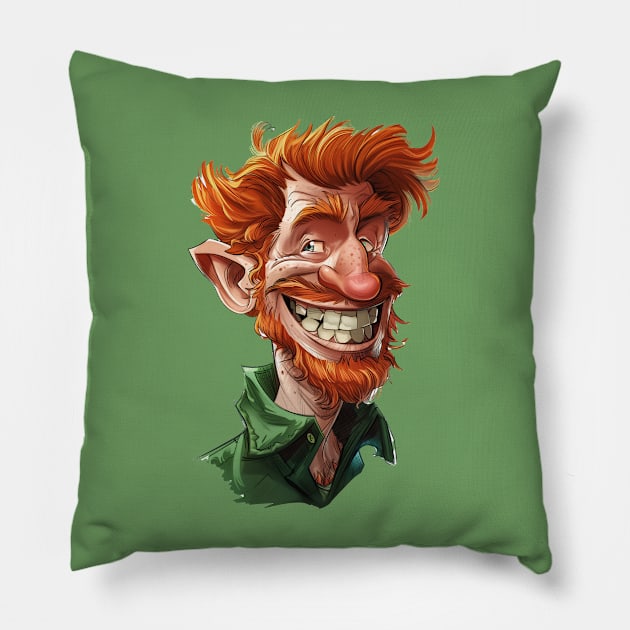 Leprechaun 2.0 Pillow by JunkyDotCom