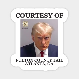 Trump Mugshot Courtesy of Fulton county Jail Magnet