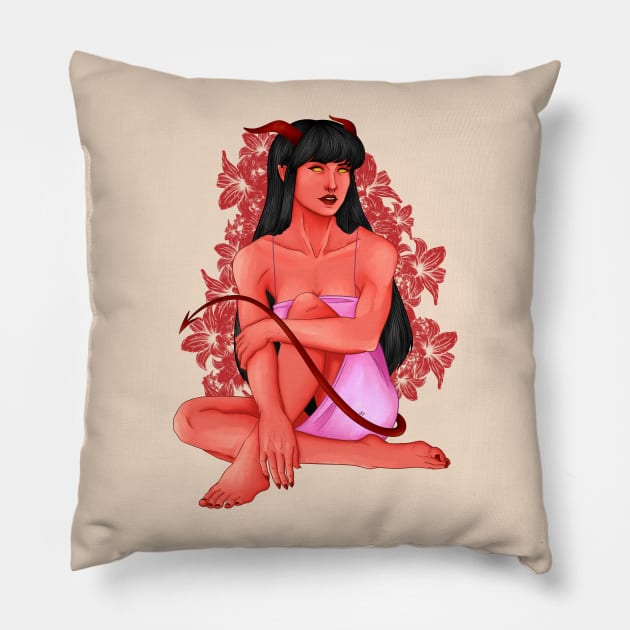 Succubus Pillow by VelocityPaige