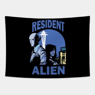 Mega Cycle Alien Tapestry