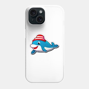 A beauty and power of an orca whale breaching the surface of the water. Phone Case