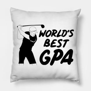 Worlds Best GPA black version Pillow