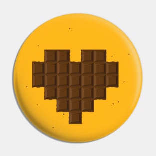 Chocolate Pixels - Health Power Up Pin