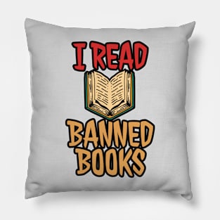 i read banned book Pillow